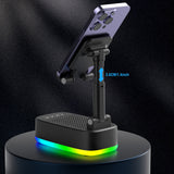 NNETM 6W Wireless Bluetooth Speaker with Phone Holder – RGB Lights & Power Bank
