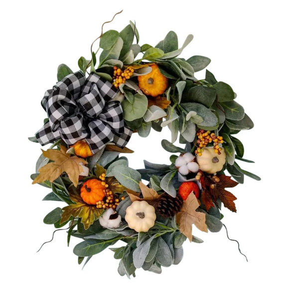 NNEOBA Thanksgiving Decorative Wreath Berry Autumn Wreath