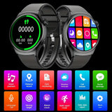 NNETM Black Silicone Smart Watch with Wireless Call and Sports Mode
