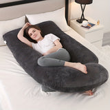 NNETM J-Shaped Pregnancy Pillow Full Body Maternity Support