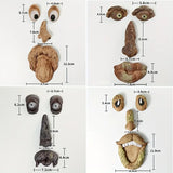 NNETM 3Pcs Tree Faces - Tree Hugger Statues