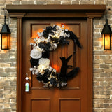 NNETM Gothic Cat Moon Wreath
