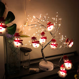 LED Christmas Snowman String Lights 3m Plush Snowman Fairy