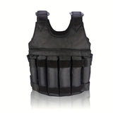 NNETM Adjustable 50kg Weighted Vest for Fitness Training(Weights not included)
