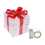 NNEOBA Christmas Glowing Gift Box Decoration Ornament