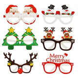 Christmas Paper Glasses Photo Props