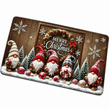 Santa Claus Christmas Doormat Non-Slip Machine-Washable