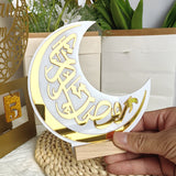 NNETM Ramadan Eid Acrylic Moon Table Decor Set