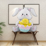 NNETM Cute Sitting & Standing Bunny Balloon Easter Decoration