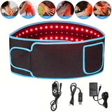 NNETM 660nm Red & 850nm Near Infrared Light Therapy Heated Wrist Belt(Black)