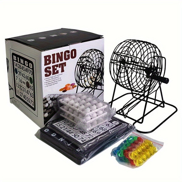 NNETM Bingo Game Set with Lucky Ball Machine
