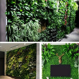 Artificial Green Plant Wall Panel 3D Faux Grass Background Decor