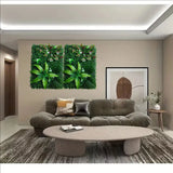 Artificial Green Plant Wall Panel 3D Faux Grass Background Decor