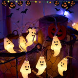 3M 20LED Ghost Halloween String Lights Battery-Powered