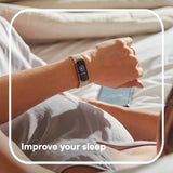 NNEOBA Fitness Tracker with AMOLED Display White