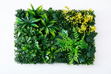 1pc PVC Faux Greenery Mat Artificial Green Grass Wall Panel