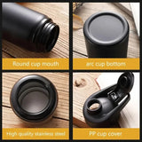 NNEOBA 2pcs 600ml Sports Water Bottle Black