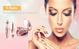 NNETM 5 Pairs Magnetic Eyelashes And Eyeliner Kit Reusable 3D Magnetic False Lashes Extension No Glue Needed