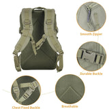 NNEOBA Waterproof Tactical Backpack Molle Rucksack Green
