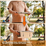 Portable Stainless Steel Folding Camping BBQ Grill