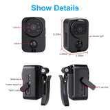 NNEOBA PD01 Mini Body Camera – Waterproof HD Sport DV Wearable Recorder