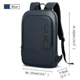NNEOBA 14-Inch Slim Laptop Backpack Blue