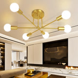 NNEOBA Contemporary LED Ceiling Lamp with Gold Montage - Black Gold and Gold Options