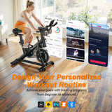 NNEOBA Indoor Exercise Bike – Low Noise Stationary Cycling Bike with Tablet Mount & 270lbs Capacity