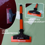 Aluminum Alloy Window Tint Squeegee – Long & Short Handle Water Scraper for PPF, Vinyl Wrap & Car Film Installation