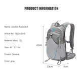 NNEOBA 12L Waterproof Mountaineering Backpack Grey