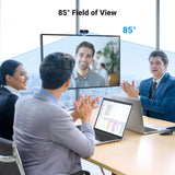 NNEOBA 1080P HD Webcam Dual Mics Auto Light Correction Black