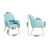 NNEED Armchair Fabric Couches Blue