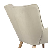 NNEED Armchair Fabric Upholstered Tub Chair Beige