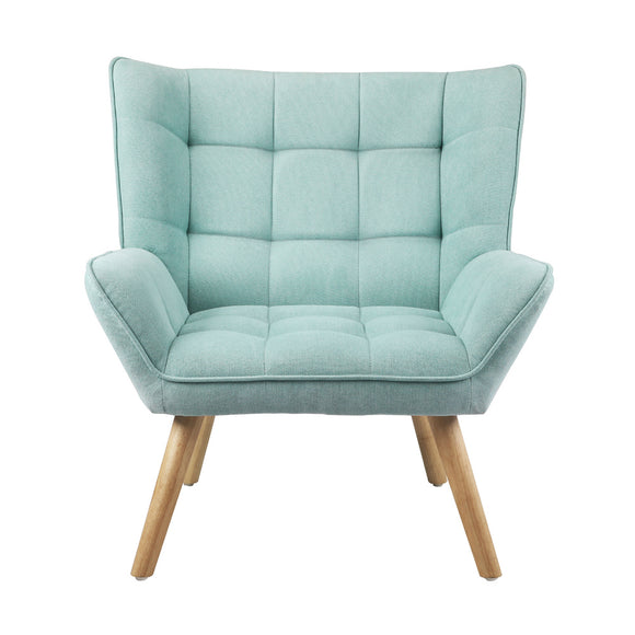 NNEED Armchair Fabric Upholstered Tub Chair Blue