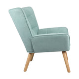 NNEED Armchair Fabric Upholstered Tub Chair Blue