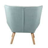 NNEED Armchair Fabric Upholstered Tub Chair Blue