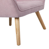 NNEED Armchair Fabric Upholstered Tub Chair Pink