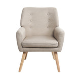 NNEED Armchair Linen Fabric Beige