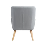 NNEED Armchair Linen Fabric Grey