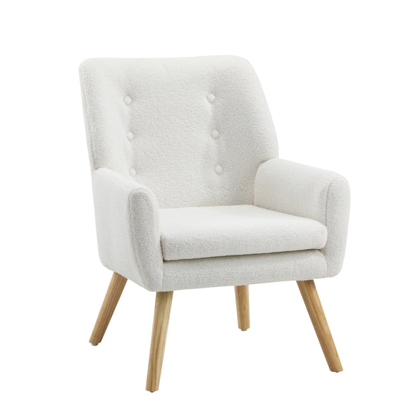 NNEED Armchair Sherpa White