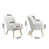 NNEED Armchair Sherpa White