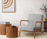 NNEED Armchair Wood Couches Light Grey