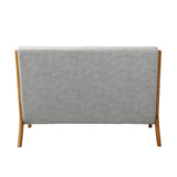 NNEED Armchair 2 Seater Sofa Fabric Grey Pillows
