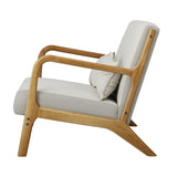 NNEED Armchair Couch Pillows 2 Seater Fabric Beige