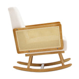 NNEED Rocking Chair PE Rattan Beige