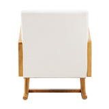 NNEED Rocking Chair PE Rattan Beige