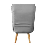 NNEED Armchair wit Stool 360° Swivel Seat Grey