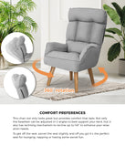 NNEED Armchair wit Stool 360° Swivel Seat Grey