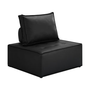 NNEED Pu Leather Sofa Couch Black