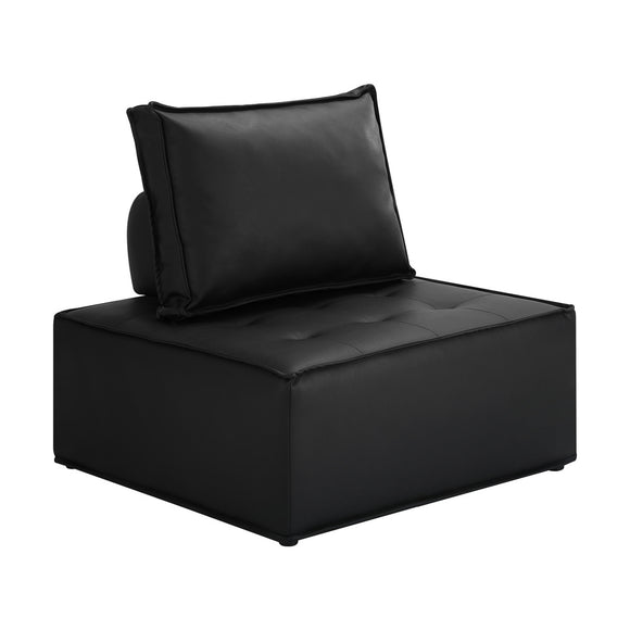 NNEED Pu Leather Sofa Couch Black